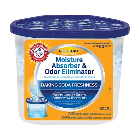 Arm & Hammer No Scent Moisture Absorber & Odor Eliminator, 14 oz, 6PK AR5693